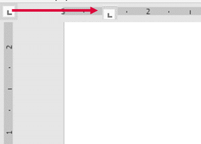 Aplicación de marca de tabulación mediante la regla Word