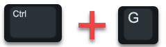 Combinación teclas Ctrl+G Guardar Excel