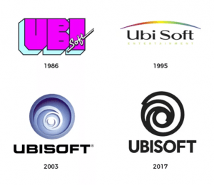 Evolución logo Ubisoft 