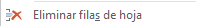 Comando eliminar fila Excel