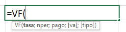 Función de Excel para el cálculo del Valor final de un préstamo Función de Excel para el cálculo del Valor final de un préstamo
