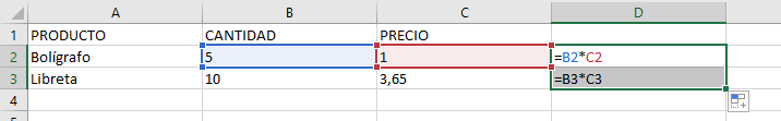Copiado de fórmula con referencias relativas Excel Copiado de fórmula con referencias relativas Excel